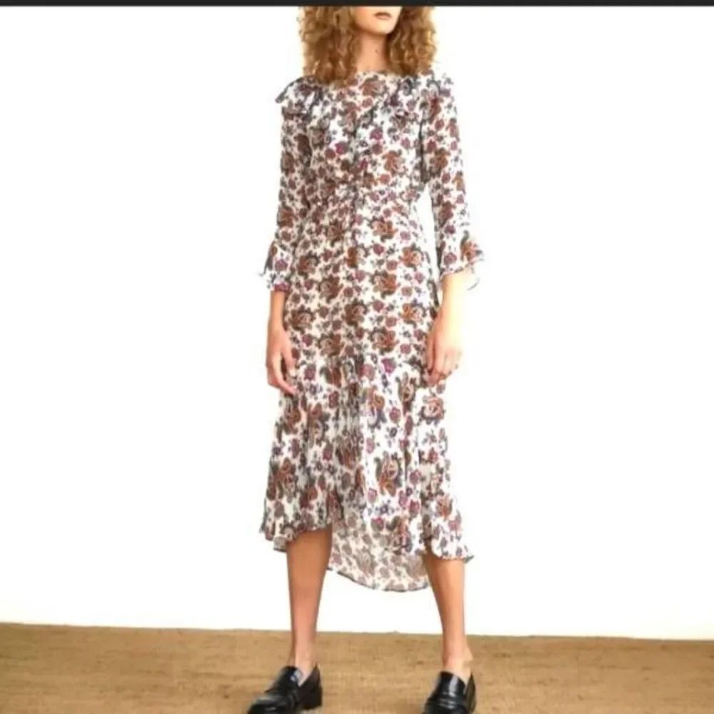 NWT Guadalupe Fey Garden MultiβMidi Dress sz Medium